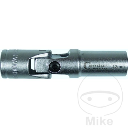 drejelig topnøgle 3/8 10 mm 72