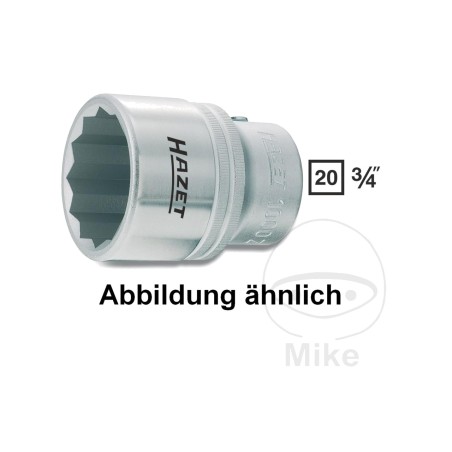 chave de soquete bihexagonal 3/4 24 mm 52 mm