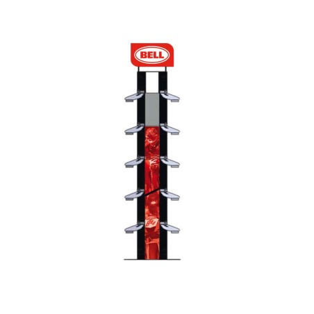 hoedpresentatier karton groot forma 10 - 600 x 500 h2100mm 1/2 98000010 bell