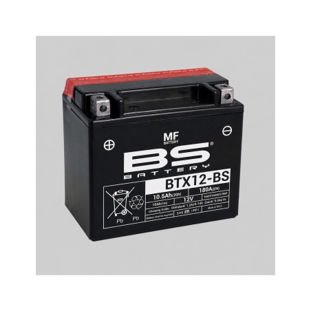 wartungsfreie batterie btx12-bs 12v und 10,5ah