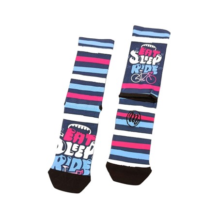printed sports socks fun h16 eat/sleep