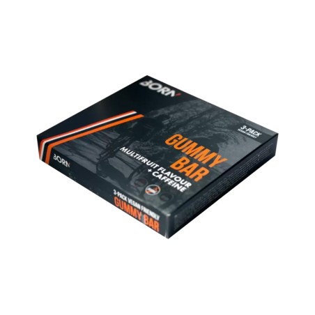 baton energetic cu cofeină, multifructe  gummy bar 30 gr (3u)