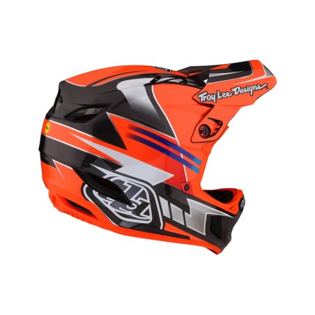 capacete com viseira e proteção de queixo d4 carbon helmet mips saber