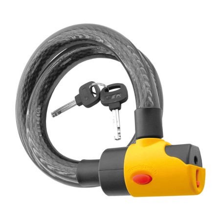 cadeado de cabo de aço com alarme sonoro ø16mm 100cm