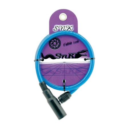 lås btt mtb stålkabel 6mm och 65cm spiral cykel cykel