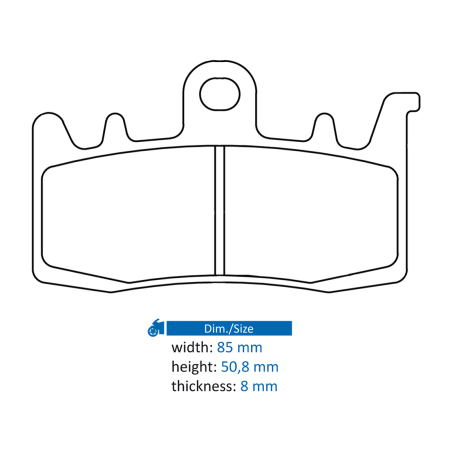 pad, brake, sintered cl brakes