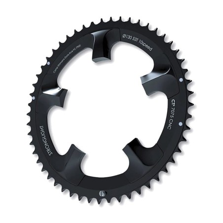 plato ct2 dura-ace 130 mm de stronglight en negro - 42 dientes