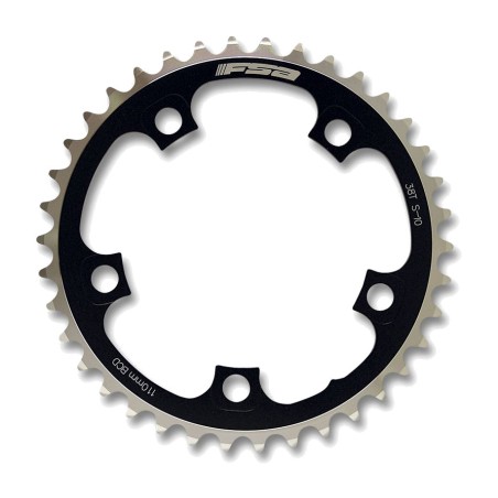 fsa compact 110mm internal chainring, black, 38-speed, 10/11-speed, 110 teeth bcd 36d