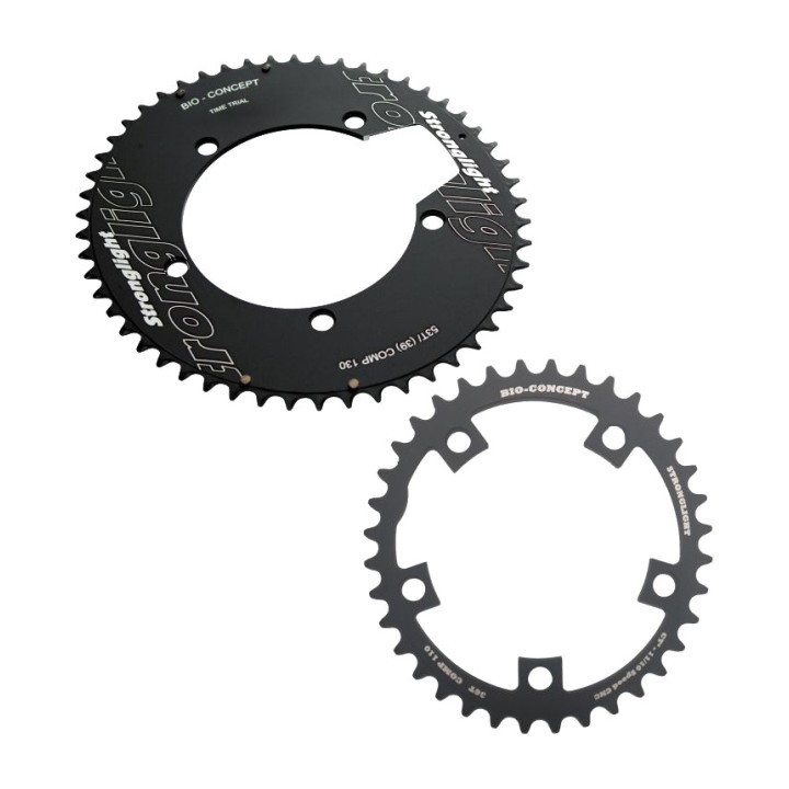 STRONGLIGHT Oval Chainring Kit for 10/11 Speed Bikes BCD 110