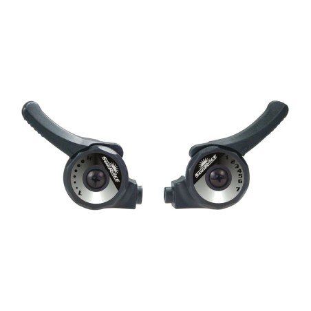 mando derecho de cambios sun race m20 index 7v con cable y fijación en manillares ø 22mm