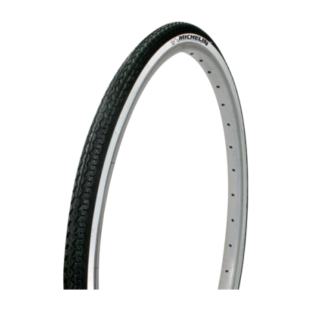 white/black pneumatic tire 650x35b michelin world tour - for urban use in the city
