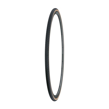 michelin dynamic classic 700x20 bicycle tire with translucent/black cover and brown sidewalls
