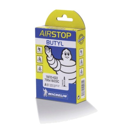 chambre à air michelin avec valve presta fine 40 mm pour vélos 700x25-32c