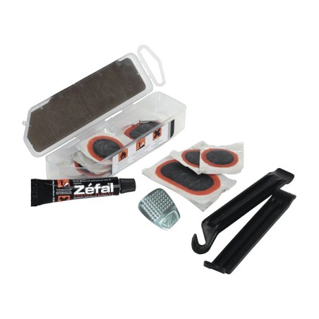 kit of 8 puncture patches with removable and glue for bicycle zefal
