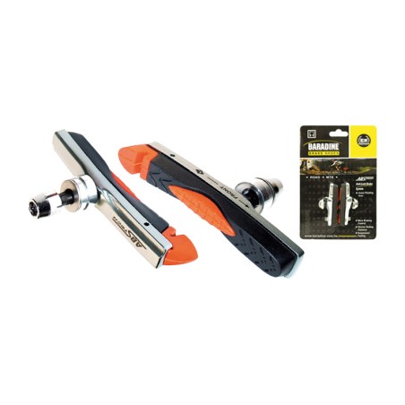 abs brake shoes for mtb/city/trekking bike - compatible with shimano - 2 pieces