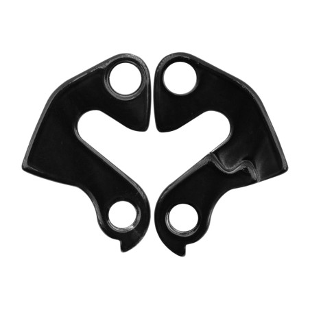 patilla de cambio de bicicleta de aluminio 6061-t6 forjado en frío con revestimiento anodizado negro duro