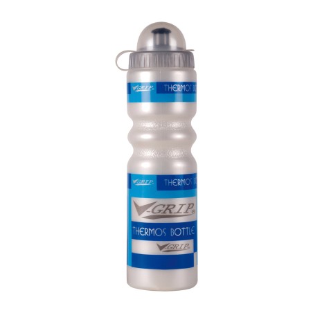 v-grip 500cc isothermal bottle for bicycle - metallic grey/blue
