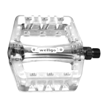 clear resin wellgo bicycle bmx/freestyle/dirtjump pedals