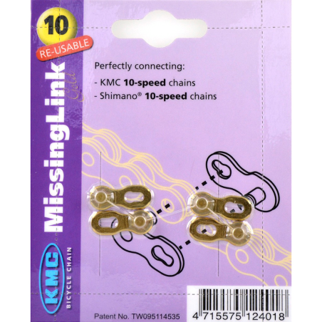 2x kedjelås länk för kedja 10v 5,88mm cykel
