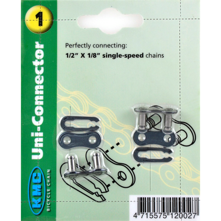 enganche cadena 1v (9,4mm) para bmx, bicicletas infantiles y de ciudad