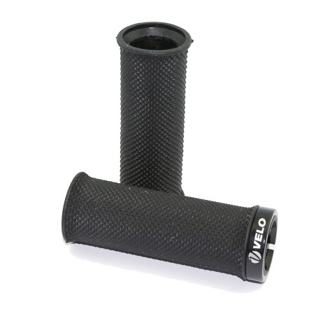 pair of velo performance dynamic vexk d2 diamond grips for grip change on mtb, city, e-bike, trekking and children's bikes