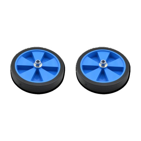 par de rodas completas para estábulos infantis com aros coloridos vicma ø120mm