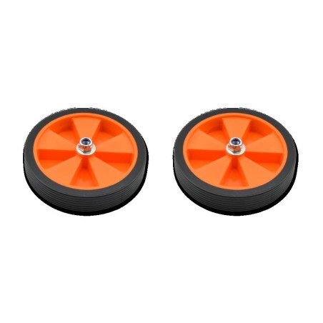 par de rodas completas para estábulos infantis com aros coloridos vicma ø120mm