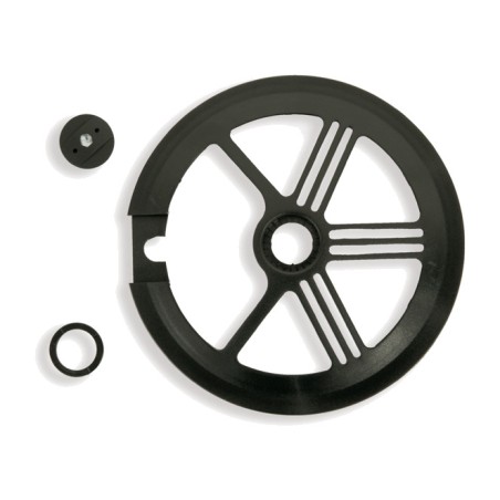 protector de plato (42/44 dientes) negro bici bicicleta