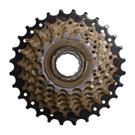 piñón a rosca compatible shimano tipo tz 7v 14/28t - cassette a tornillo para ciudad, tándem y híbrido