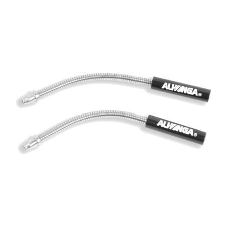 set de guías de cable de freno flexibles v-brake para bicicletas - acero inoxidable ø6,1mm