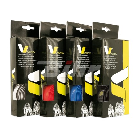 cinta de manillar carretera carbonlook negra - v ribbon