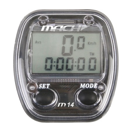 ciclocomputer con cavo mach 14 funzioni per mtb, strada e altro