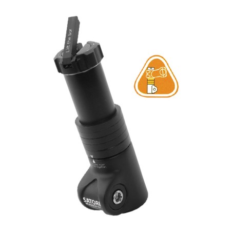 ridicător de putere aluminiu 28,6mm h:130mm bicicletă
