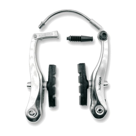 ensemble de pont de frein v en aluminium pour vélos avec système de ressort hélicoïdal