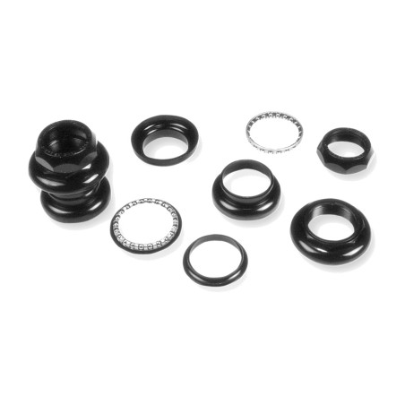 conjunto de fones de ouvido com fio de bicicleta preto de 1 polegada v bike