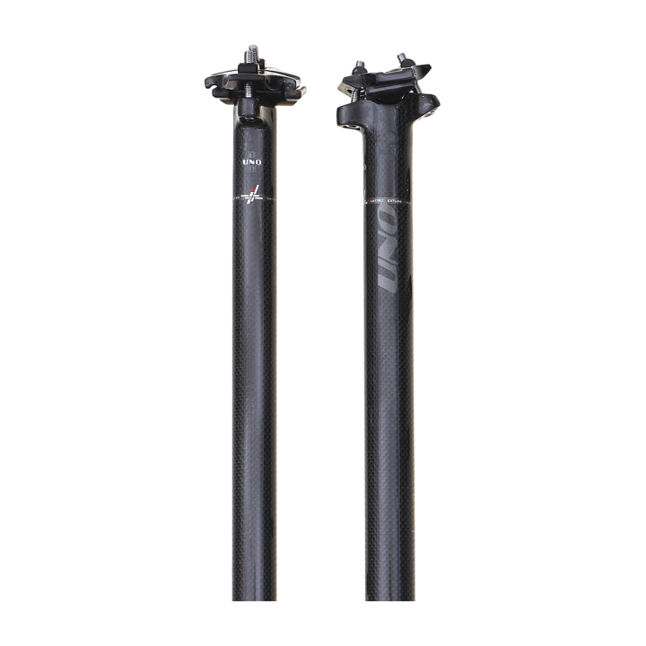 KALLOY UNO full carbon seatpost: twin bolt design and