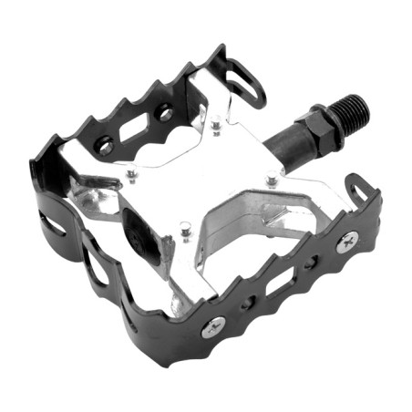 threaded aluminum and steel bmx/freestyle pedals w-1/2