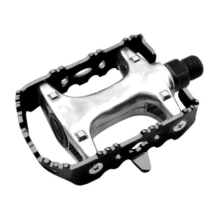 pedales de bicicleta mtb/ciudad xerama, cuerpo de aluminio y eje cr-mo, peso de 216g