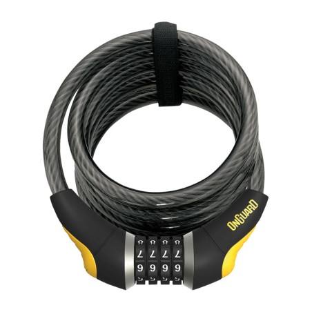 lucchetto a spirale onguard doberman combinacion 185 cm x 12 mm