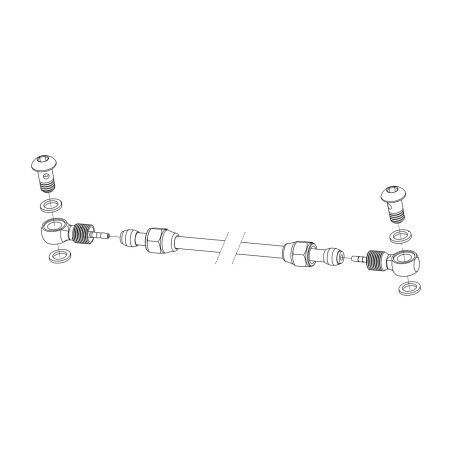shimano hydraulic disc brake line repair kit - includes hardware and adapters for repair of hydraulic brake systems