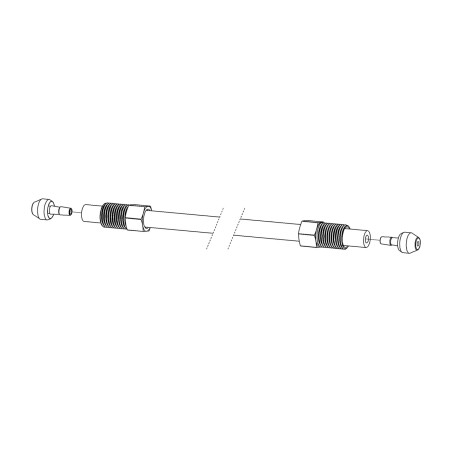 hayes/alhonga hydraulic disc brake hose repair kit - includes hardware and adapters