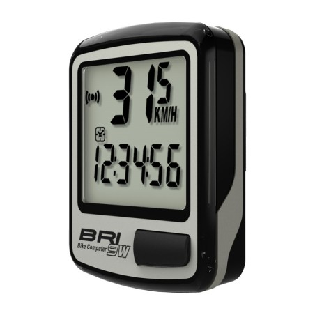 fietscomputer kilometerteler, echowell new bri9w, 8 functies, draadloos