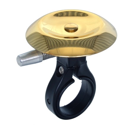 timbre vintage nuvo n+1 ø47mm latón dorado para bicicletas urbanas y eléctricas