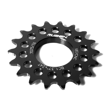 pignon, fixe, fixie, 14 dents couleur noire