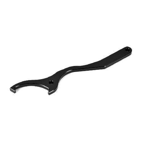 black adjustment wrench for wp shock absorbers - tool to adjust your motorcycle's suspension
