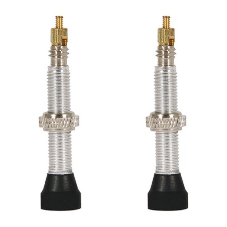 2x valve pour tubelize vélo obusier détachable type presta fine