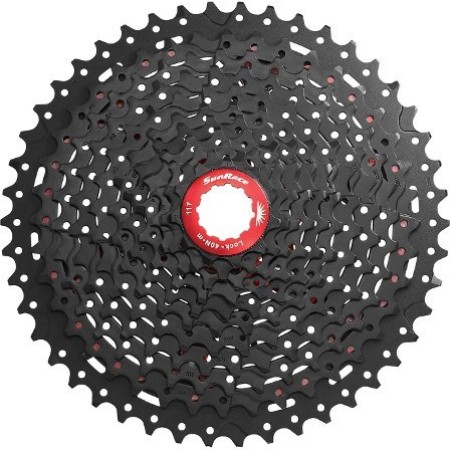 cassette sun race 11v 11-46 zwart voor mountainbikes