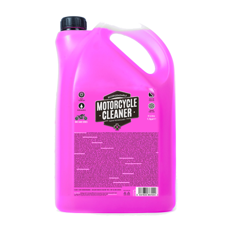 čistič motocyklů muc-off motorcycle cleaner 5l - nano tech formule, alkalická báze a 100% biologicky odbouratelný