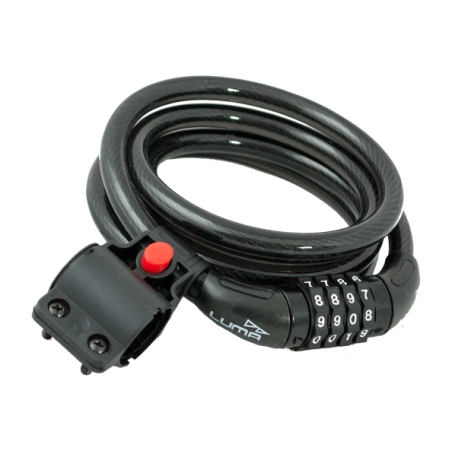 kombinationslås spiralformat antistöld enduro spiral match black c/b c36