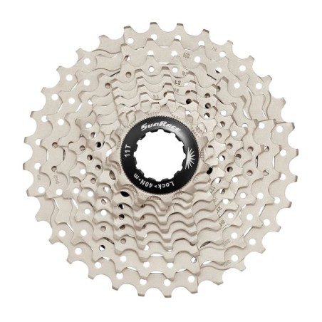 cassette de pinyons 10v acero metal negro
